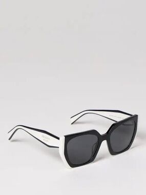 Authentic Prada PR 15WS 54 mm Color blockTwo-Tone Black & White Sunglasses
